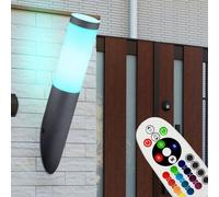 LED Fiaccola Parete Lampada RGB Cambio Colore Acciaio Inox Cortile Esterno Luci [EEK: F]