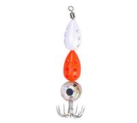 LED Fishing Lures - Deep Drop Saltwater Bait with Hook, LED Illuminated Deep Drop Fishing Spoon for Bass Halibut Walleye Trout Catfish Offshore Saltwater Night Trolling Fishings Use
