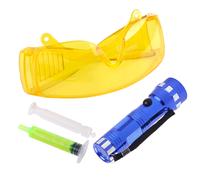 LED Flash Light & Glasses UV Dye Oil Kit for Air Condition A/C UV Leak Detection