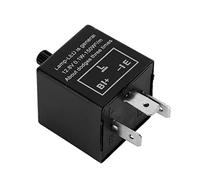 LED Flasher Relay 3 Pin | Adjustable Turn Indicator Blinker Fix for Hyper Flash | 12V Flasher Relay for Cars/Trucks/SUVs | Universal Fit, Easy Installation