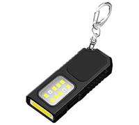 LED Flashlight Keychain - Rechargeable Portable Clip Lamp for Outdoor Use | Compact Safety Key Ring with Light, USB High Bright Mini Torch Light for Hiking Fishing Car Repair Cycling, 1.1x2.68 inch