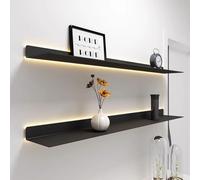 LED Floating Ghost Display Set 120 cm Parete Decorazione in Metallo con Luci Spettrale Halloween Wall Art per Colleziona Entità Galleggianti Nere per la Casa Det