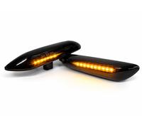 LED Frecce Laterali Obbligatorie Nero Set Per BMW 5er E60 E61 X3