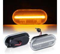 LED Freccia Laterale Con 2x Vetro Trasparente Adatto per VW Bora,