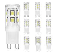LED G9 Bulbi 2W Equivalente a 15W 20W 25W alogena Bulbi, Bianco freddo 6000K, 260LM, CRI> 85, G9 presa di corrente Risparmio energetico, non dimmerabile, senza sfarfallio, CA 220-240 V, pacco da 10