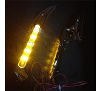 LED Giro Segnali Corsa Lama Specchio per Honda CBR600 900 929 954 1000RR Ovale