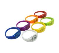 LED Glow Bracelet Light Up Wristband Flashing Sports Wristband Party Supplies For Music Concert Christmas Halloween Bracelets For Adults Kids Safety Rechargeable Bracelet Light Up With Music Bracelets