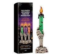 LED Halloween Holiday Home Tabella Decorazione Luce | Candele finte decorative per proprietari di case, affittuari, casa, ufficio, dormitorio, studio, camino, feste, soggiorno