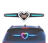 LED Heart Light for Car Suction - Cup Solar LED Heart Shape Window Lamp for | Automobile Window Warning Light for Driving Road Trip Daily | Travel Commuting Sedan SUV Truck Automotive LED Heart Light for