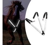 LED Horse Pettorale Collare Imbracatura Alta Visibilità Tack Light Webbing