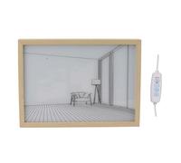 LED Illuminated Wall Art | Dimmable Illuminated Decor with 3 Colors | Illumination Shadow Photo Frame Painting for Bedroom / Living Room / Office (Model 2)