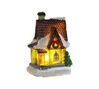 LED Illuminato Festival House Ornamento Per I Bambini Indoor Outdoor Decorazione Materiali Resina Cottage Accessorio Tutto L'anno Incandescente Decorativo Casa Pezzo