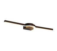 Led Impermeabile e Anti-Nebbia Specchio Fari Bagno Bagno Cabinet Specchio Luce Trucco Luce/Black(White Light)/40Cm
