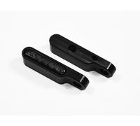 LED Indicator Manubrio Per HD Harley Davidson Dyna Nero E-Testato