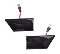 Led Indicatori Direzione 2PCS HA CONDOTTO LA Luce Dell'automobile Per Opel Per Signum Per Vectra C Segnale Girata Lampada Indicatore Laterale Dinamico Lampeggiante Che Scorre(Smoked Black)