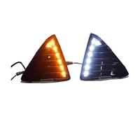 LED Indicatori Direzione Dinamici Coppia Di Luci Diurne A LED Per Auto Paraurti Anteriore Impermeabili Indicatori Di Direzione Per Ford Per Focus 3 MK3 2012 2013 2014 Lampeggiante(Yellow-White)