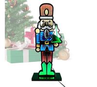Led Infinity Mirror Nutcracker - Artistic Bright Lighting Decoration, LED Christmas Decoration | 3D Visual Effect Lamp For Family Friends Women Adults Kids Living Room Hallway Fireplace Entryway Tree