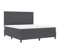 LED Integrato Regolabile Moderno Grigio Scuro e Bianco 180x200 cm