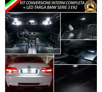 LED INTERNI ABITACOLO COMPLETO BMW SERIE 3 E92 + LED TARGA CANBUS BIANCO 6000K