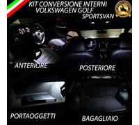 LED INTERNI ABITACOLO VW GOLF SPORTSVAN CONVERSIONE INTERNA COMPLETA NO ERROR