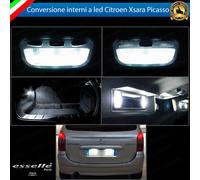 LED INTERNI CITROEN XSARA PICASSO CONVERSIONE INTERNA + LUCI TARGA CANBUS 6000K