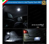 LED INTERNI + TARGA TOYOTA YARIS MK1 CONVERSIONE INTERNA A LED + TARGA 6000K