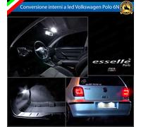 LED INTERNI + TARGA VOLKSWAGEN POLO 6N CONVERSIONE INTERNA + TARGA A LED 6000K
