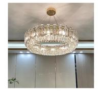Led Kitchen Island Chandelier Clear Crystal Pendant Light Luxury Modern Minimalist Dimmable Home Decoration Lustre