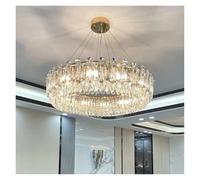 Led Kitchen Island Chandelier Clear Crystal Pendant Light Luxury Modern Minimalist Dimmable Home Decoration Lustre