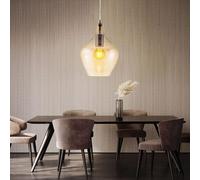 LED Lampada a Sospensione Vetro Amber Coprire Moderno Soggiorno Illuminazione [EEK: E]