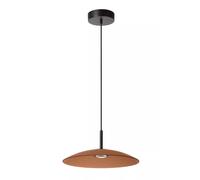 LED Lampada A Sospensione Vetro Sala Ambra Ø40 CM Industriale Pendelleuchte Rund