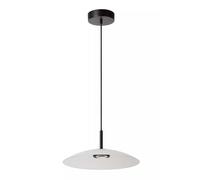 LED Lampada A Sospensione Vetro Sala da Pranzo Bianco Nero Ø40 CM Industriale