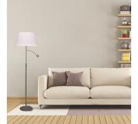 LED Lampada a Stelo Luce T-Lounge ST53 Tessuto Schermo Testa di Lettura Luce