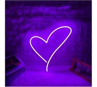 LED Lampada al neon Per lampada al neon prestito parola Cuore per insegna Led per luce(purpureo)