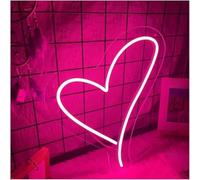 LED Lampada al neon Per lampada al neon prestito parola Cuore per insegna Led per luce(Rosa)