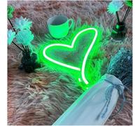 LED Lampada al neon Per lampada al neon prestito parola Cuore per insegna Led per luce(Verde)