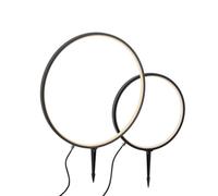 LED Lampada da Giardino 2er Set Anello Chiodi Cavo IP65 Nero 3000 K Luci Esterno [EEK: F]