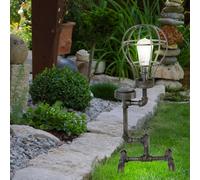 LED Lampada Da Giardino Esterno Solare Con Supporto A Tubo