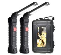 LED Lampada Da Lavoro,2 Pezzi Lampada Da Lavoro LED Ricaricabile,Lampade Di Ispezione,Lampada Magnetica Portatile Luce Da Lavoro Per Garage,Campeggio,Emergenza,Riparazione Auto