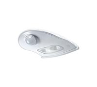 LED Lampada Da Parete In Metallo Bianco OSRAM 4000 K IP54 Sensore 9,2 cm