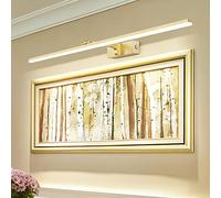 LED Lampada da Parete Temperatura Colore Regolabile, 80cm 16W Applique Illuminazione per Pareti Bagno Nero Spazzolato Luci da Esposizione con Testa Della Lampada Girevole Luci Lettura Faretti da Muro