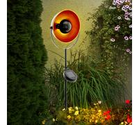 LED Lampada Esterni Chiodi Solare Plug-In Luci Veranda Faretto Hof Nero-Arancio