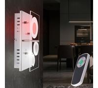 LED Lampada Parete Ess Camera Faretto RGB Telecomando Vetro Illuminazione [EEK: Non valutato]