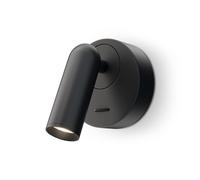 LED Lampada Parete Regolabile Nero Interruttore H: 7 CM 3000 K Faretto Ufficio