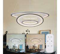 LED Lampada Pendente Telecomando Grafite Dimmerabile Soggiorno Sala da Pranzo