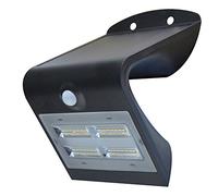LED Lampada solare da parete, 3,2 W, 400lm, Bianco caldo, 30.000h, IP65, 2 LED, Nero