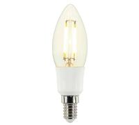 LED Lampadina 5 Watt E14 Candela Filamento Tipo Dimmerabile Bianco Caldo [EEK: E]
