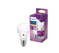 LED Lampadina Goccia con Sensore Crepuscolare 60W E27 Luce Bianca Calda