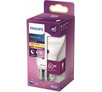 LED Lampadina Goccia Con Sensore Crepuscolare, 60W, E27, Luce Bianca Calda, Non