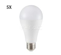 LED LAMPADINA - SAMSUNG CHIP 17W E27 A65 PLASTICA LUCE BIANCO FREDDO STOCK 5X [EEK: A]